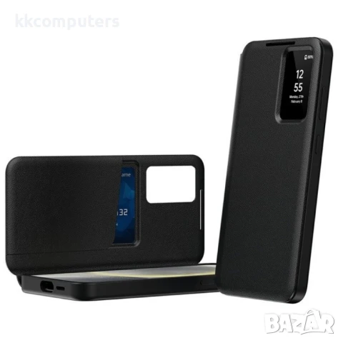 Samsung Galaxy S25 Edge View Window Кожен Калъф и Протектор, снимка 2 - Калъфи, кейсове - 51418159