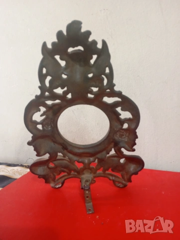 Барокова поставка за джобен часовник, снимка 5 - Антикварни и старинни предмети - 53664992