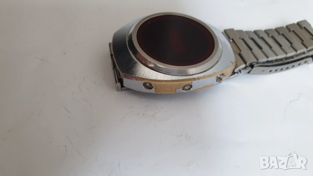 Винтидж LED MBO дигитален часовник LCD ретро дисплей, снимка 4 - Антикварни и старинни предмети - 53694223