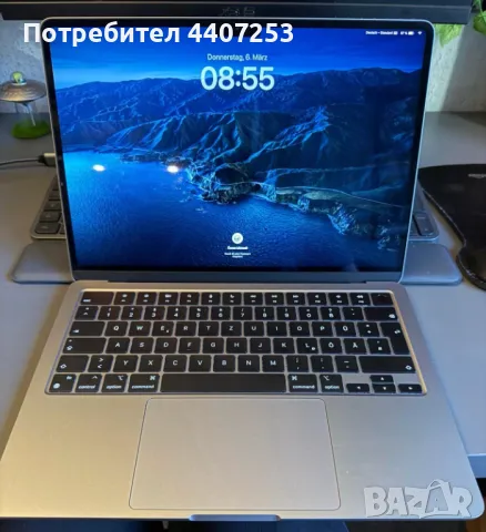 Apple MacBook Air M3 13 инча - 16GB - 256GB - Space Gray, снимка 2 - Лаптопи за дома - 49388568