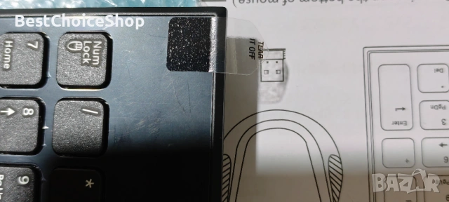 CATECK безжична цифров клавиатура и мишка с USB приемник, снимка 4 - Клавиатури и мишки - 53079506