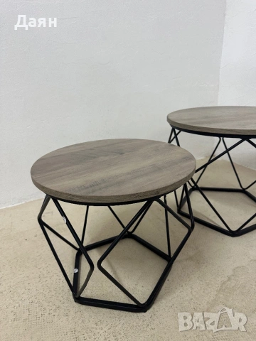 Комплект от 2 масички за кафе VASAGLE, снимка 9 - Маси - 53139921