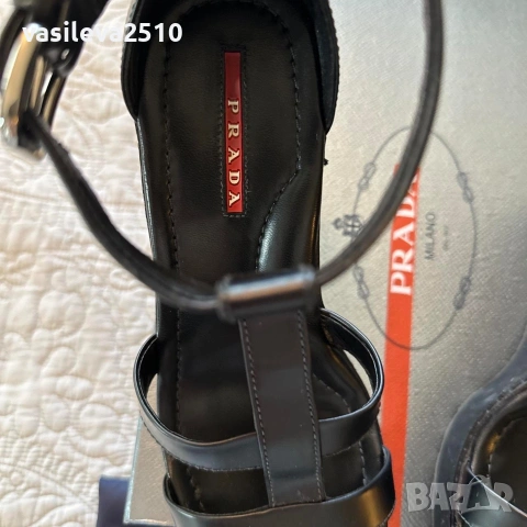 Prada оригинални дамски сандали на платформа , снимка 5 - Сандали - 53892041