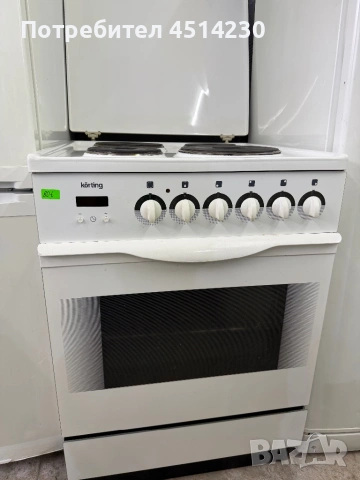 Готварска печка Korting с керамични котлони – отлично състояние