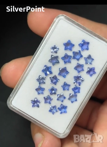 Танзанит с фензи шлифовка звезда