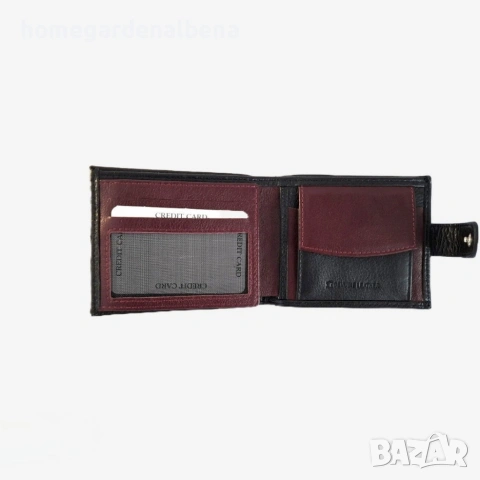 Мъжки портфейл NAKISA естествена кожа с кутия — различни цветове, снимка 4 - Портфейли, портмонета - 54164751