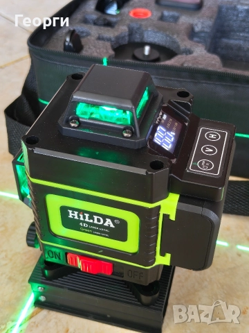 Лазерен нивелир Hilda 4D, снимка 2 - Други инструменти - 52921376