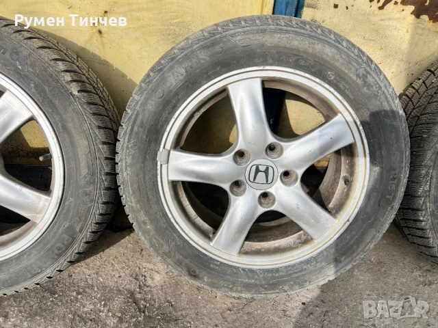 Джанти с зимни гуми от Хонда 16 ко, снимка 4 - Гуми и джанти - 53808574