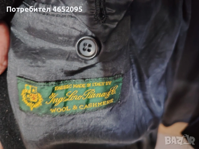 Оригинално палто на марката Loro Piana, снимка 5 - Палта - 53882809