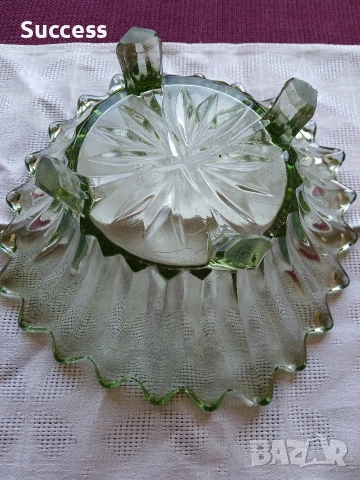 Стъклена купа винтидж , снимка 3 - Антикварни и старинни предмети - 53971692