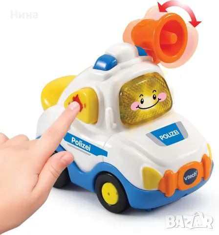 Vtech мини полицейска кола , снимка 2 - Коли, камиони, мотори, писти - 46877043