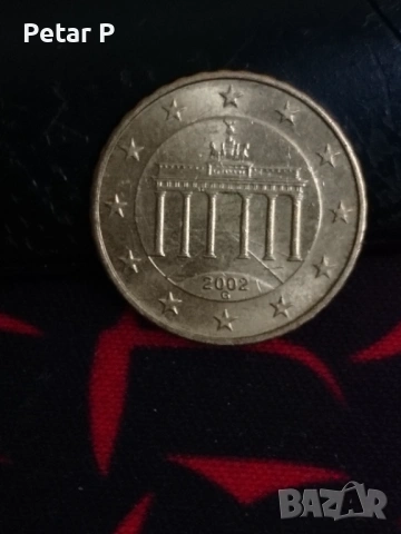 Монета 10 eurocent Germany 2002 G много рядка, снимка 4 - Нумизматика и бонистика - 53683738