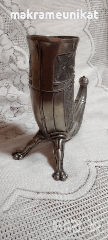 Рог на изобилието, сувенир, бокал, ваза, метал с гравюра, снимка 2 - Декорация за дома - 46416430