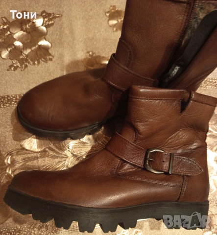 Buffalo London Нови Дамски Боти Изцяло от Естествена Кожа 38 , снимка 2 - Дамски боти - 52932024