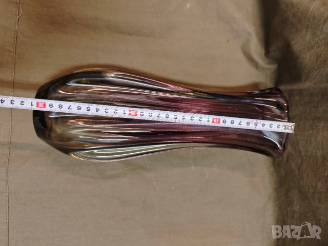 Продавам ваза цветно стъкло , снимка 10 - Вази - 52426024