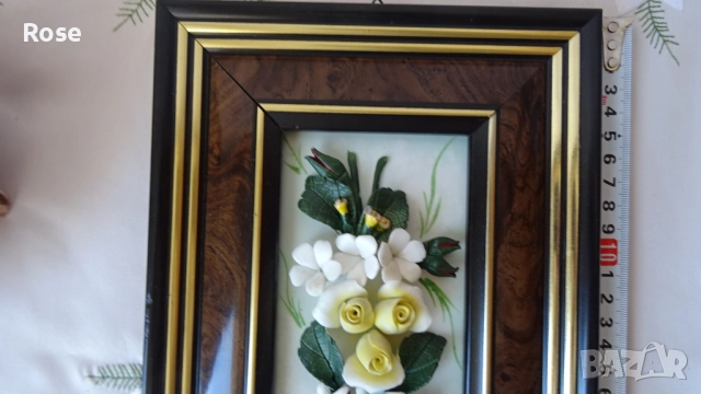 Красоти , изкуство от Италия, картина 3D Capodimonte, Кутия Bassano, снимка 4 - Антикварни и старинни предмети - 51556186