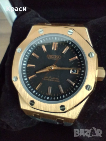 Seiko Mod  - Royal Oak Rose gold - 41 mm., снимка 6 - Мъжки - 54101027
