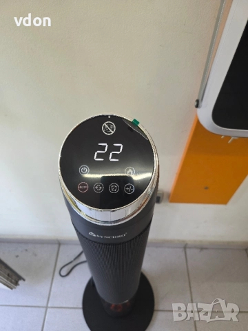 Керамичен отоплител тип кула с жив огън ефект НОВО, снимка 6 - Отоплителни печки - 51835074