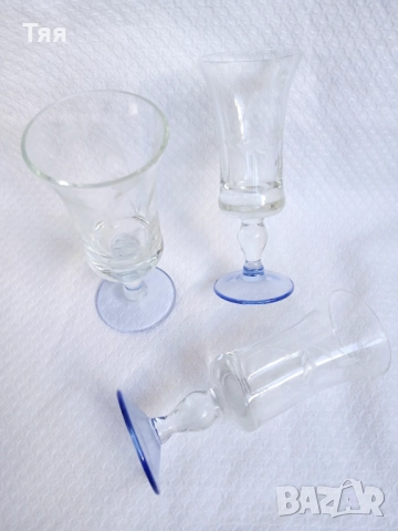 Стъклена посуда в синьо , снимка 13 - Други - 49976591