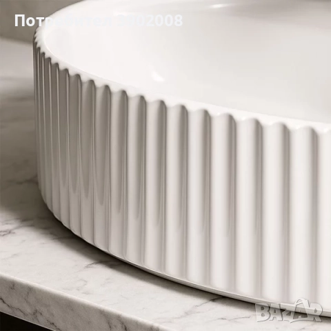 Умивалник върху плот за баня, снимка 2 - Мивки - 52592692