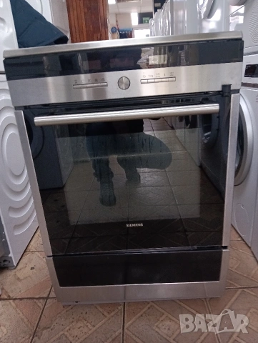 Иноксова свободно стояща печка с индукционни котлони Сименс Siemens с две години гаранция!, снимка 5 - Печки, фурни - 53449785