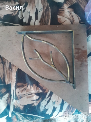 Конзоли , рафтодържачи стойки и ъгли за рафтове и етажерки от ковано желязо, снимка 4 - Други стоки за дома - 52475299