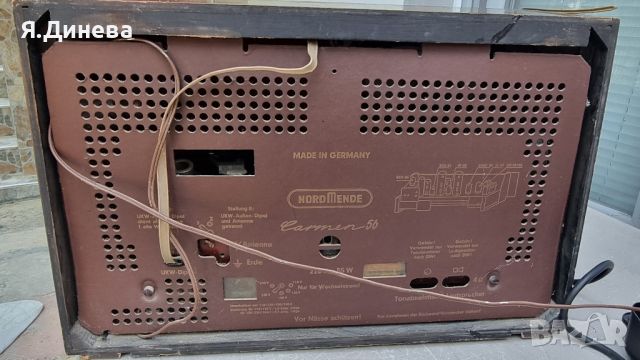 Старинно радио Carmen 56, снимка 7 - Антикварни и старинни предмети - 46421450