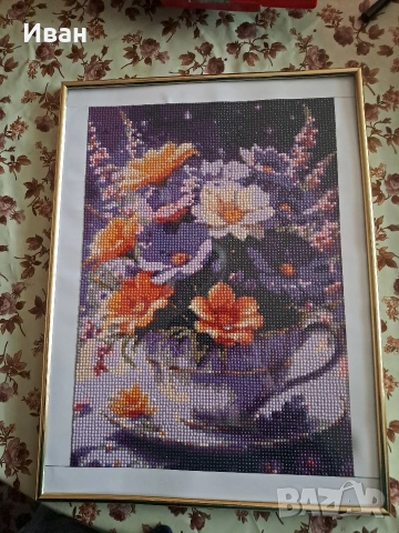 Диамантен Гоблен с рамка и подрамка, снимка 2 - Гоблени - 51941507