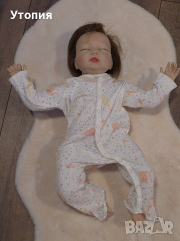 Реалистично спящо бебе 51 см, снимка 7 - Кукли - 53597755