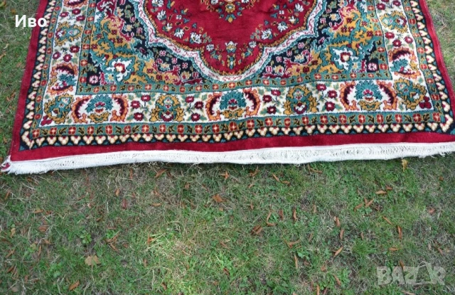 Стар персийски килим от 100% овча вълна, снимка 4 - Други - 53816287
