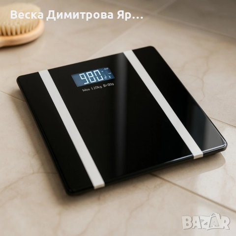 Дигитален кантар за тегло Rosberg R51650I, с Bluetooth, LCD екран, до 180кг, снимка 6 - Друга електроника - 52574119