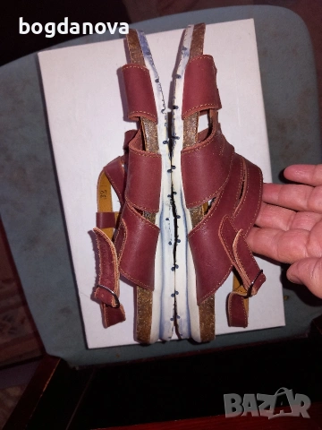 Дамски летни сандали от естествена кожа, 39 номер, снимка 8 - Сандали - 53987062