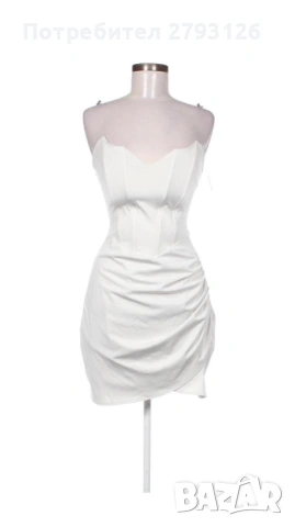 Бяла рокля BERSHKA 