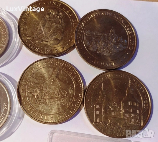 Лот медали монети позлатени посребрени, снимка 6 - Нумизматика и бонистика - 53705169