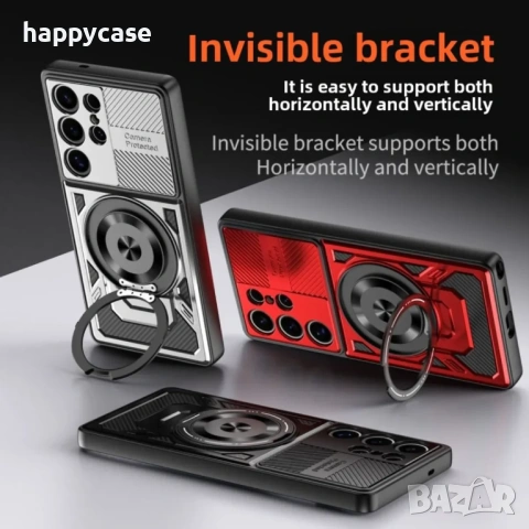 Samsung Galaxy S26 Ultra / S26+ / S26 / RUGGED MAGSAFE Удароустойчив кейс гръб калъф с пръстен, снимка 6 - Калъфи, кейсове - 53433318