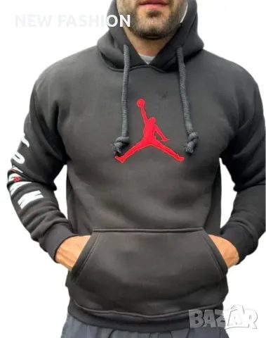 Мъжки Ватиран Суичър : XL : JORDAN , снимка 1 - Суичъри - 46996261