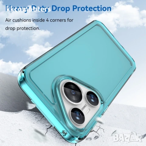 Huawei Pura 70 Силиконов Калъф Transparent TPU и Протектор, снимка 4 - Калъфи, кейсове - 51404935