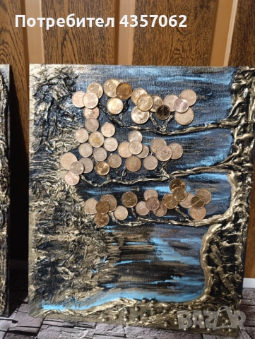 Модерно изкуство и пана с дървото на изобилието , снимка 4 - Декорация за дома - 53164373