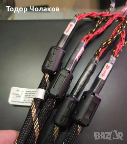 2 кабела х 3 метра/12-нишкови от чиста OFC мед, снимка 4 - Други - 52136488