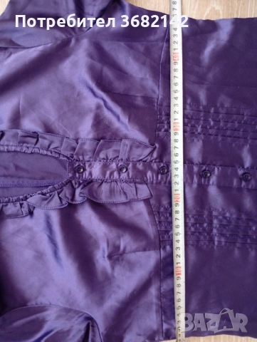 продавам дамска лилава сатенена риза , снимка 13 - Ризи - 51439083