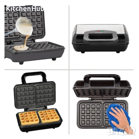 Уред за гофрети с мощност 700W, незалепваща повърхност, защита от изтичане FIRST, снимка 4 - Гофретници - 52382033