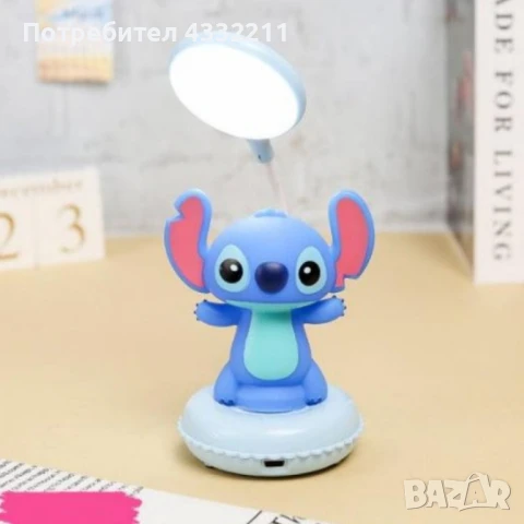 Настолна LED 3D лампа Stitch & Angel, снимка 6 - Лед осветление - 51152807