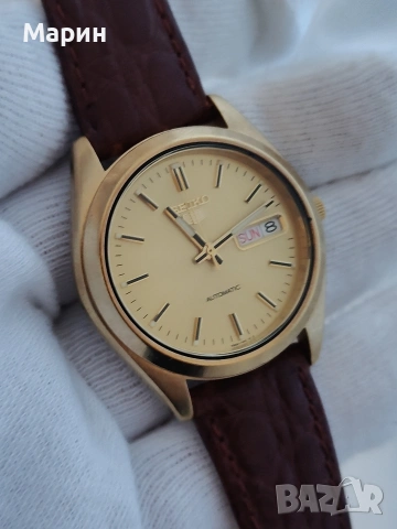 Seiko 5 цвят злато gold