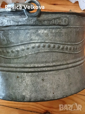 Стар ретро бъкърен котел , снимка 3 - Антикварни и старинни предмети - 53246714