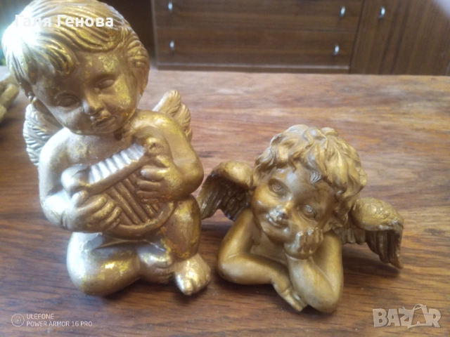 Гипсови ангелчета , снимка 3 - Декорация за дома - 53075155