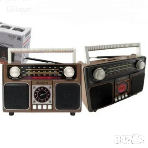 Портативно соларно радио MEIER MD-1306BT-S: Bluetooth, USB, FM/AM/SW, мощен звук, снимка 3 - Радиокасетофони, транзистори - 53358061