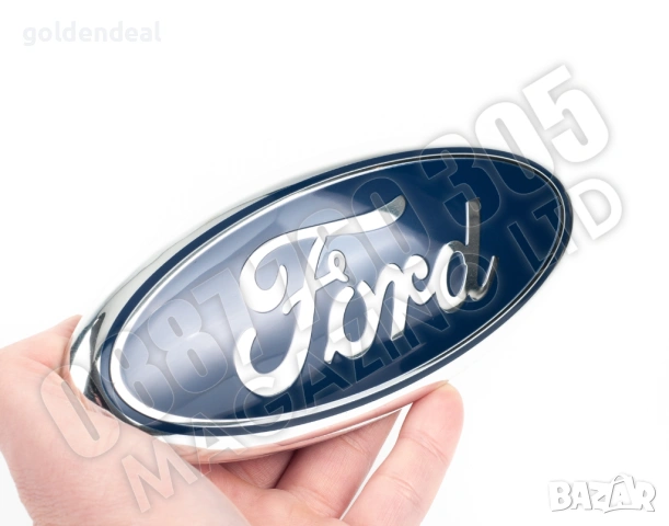 Емблема за Форд 176 мм. 7 инча Ford Edge Explorer Равна Основа, снимка 2 - Аксесоари и консумативи - 54090186