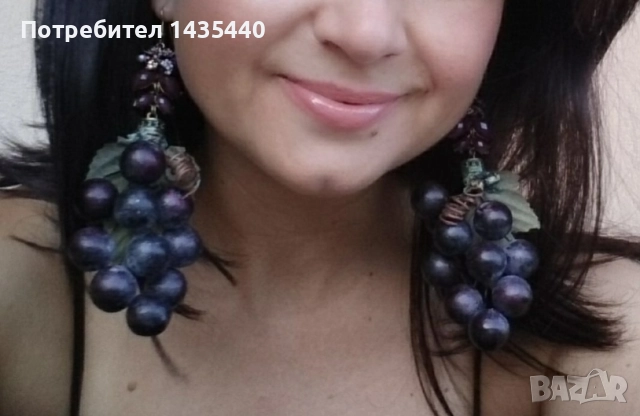 Ръчно изработени обеци от серията “Забранения плод” на дизайнерката Анелия Милчева, снимка 4 - Обеци - 52366335