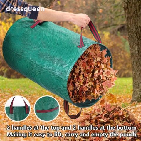 4677 Градинска чанта за смет: С твърд ринг за работа с гребло без чужда помощ, снимка 4 - Други стоки за дома - 53823935