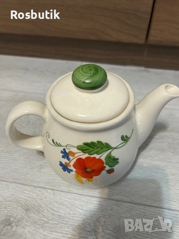 Много красив  порцеланов чайник , снимка 5 - Сервизи - 53371758